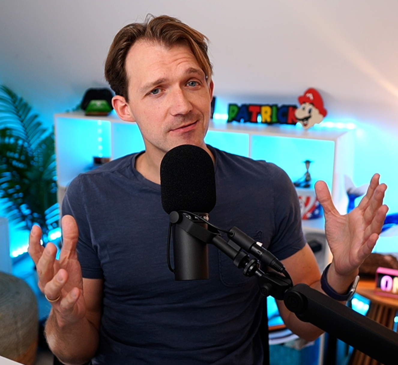 Patrick God in his studio
